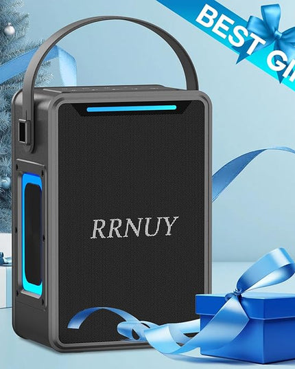 Portable Bluetooth Speaker 60W IPX6 Waterproof Wireless Speakers with Deep Bass, TWS Pairing, DSP Stereo Sound, Led Light, Big Powerful Loud Outdoor Boombox for Home Party Camping Beach