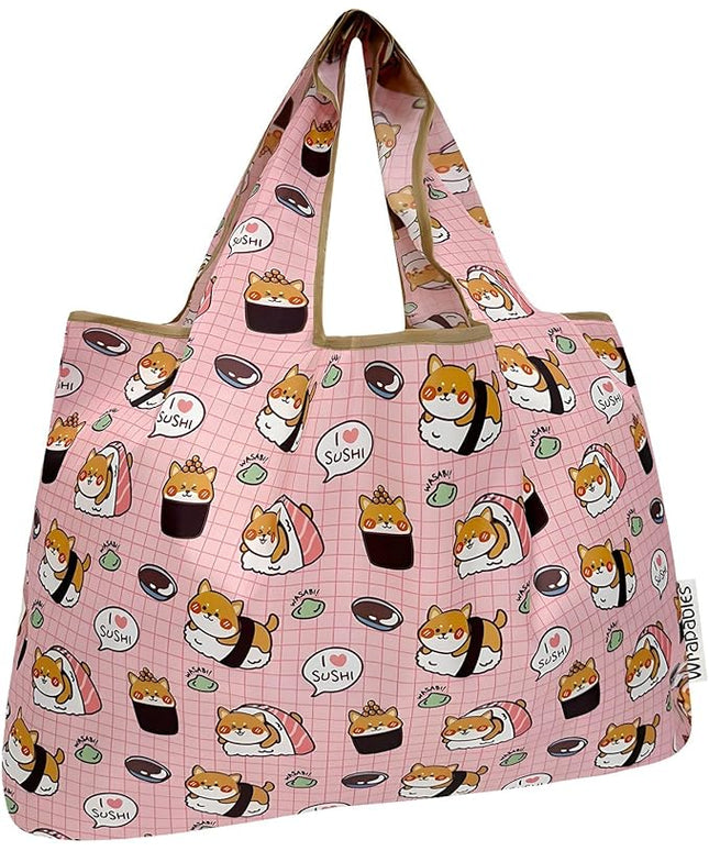 allydrew Large Foldable Tote Nylon Reusable Grocery Bags