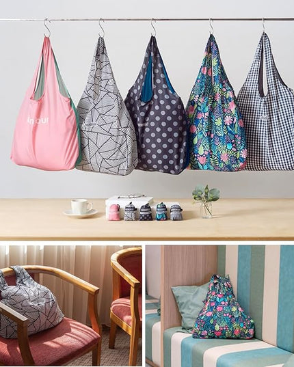 Compact Reusable Grocery Tote Bag – Lightweight, Foldable & Packable Shopping Bag for Travel