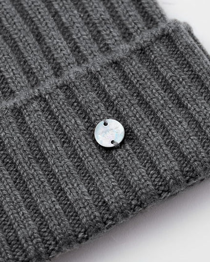 KVSS 100% Pure Cashmere Beanie for Women & Men Knit Winter Hat Cuff Rib Cap | Luxury from Inner Mongolia