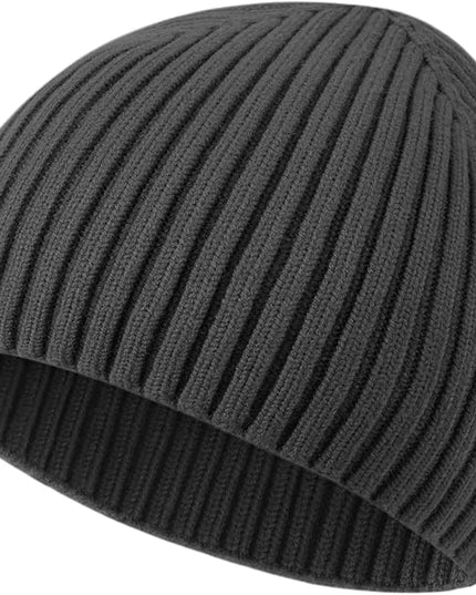 choshion Wool Knit Fisherman Beanie Hat for Men Women,Cuffless Warm Short Cuff Beanies Toboggan Ski Hats Winter Skull Cap