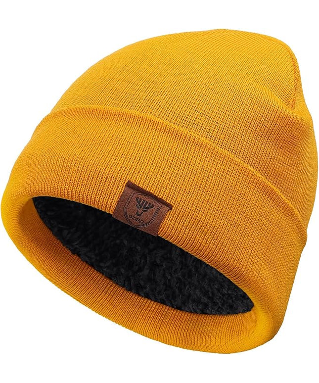 OZERO Winter Beanie Daily Hat - Thermal Polar Fleece Ski Stocking Skull Cap for Men and Women