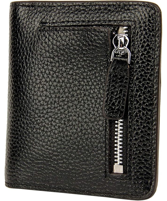 AINIMOER Small Leather Wallet for Women, Ladies Credit Card Holder RFID Blocking Women's Mini Bifold Pocket Purse