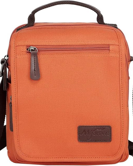 mygreen Small Canvas Crossbody Shoulder Bag Messenger Bag Work Bag