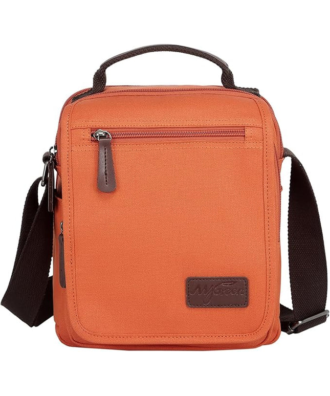 mygreen Small Canvas Crossbody Shoulder Bag Messenger Bag Work Bag