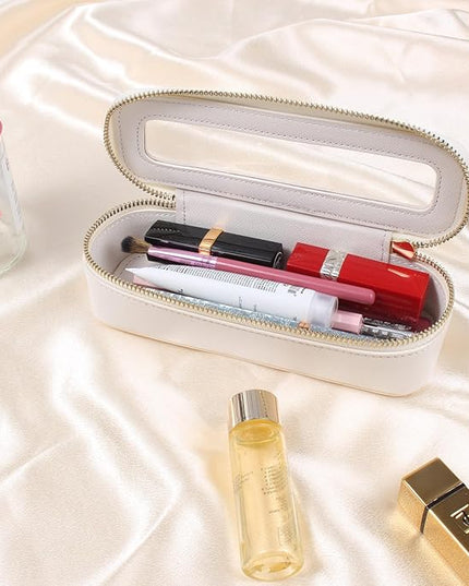 Travel Clear Makeup Bag Set, TSA Approved Cosmetic Bag Case with Zipper Portable Makeup Pouch Toiletry Bag Traveling Cosmetic Organizer Storage Bag Car Organizer Car Essentials