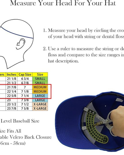 Top Level Baseball Cap Men Women - Classic Adjustable Plain Hat