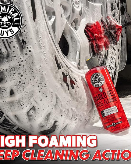 Chemical Guys CLD_997 Diablo Gel Oxygen Infused Foam Wheel and Rim Cleaner, Concentrated (Safe on All Wheel & Rim Finishes), for Cars, Trucks, SUVs, Motorcycles, RVs & More 128 fl oz (1 Gallon)
