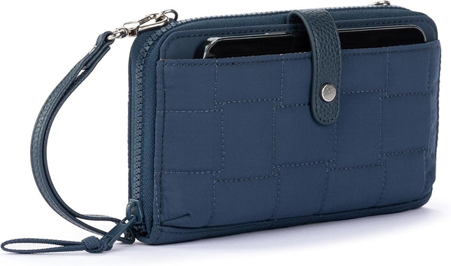 Sakroots Artist Circle Smartphone Crossbody in Coated Canvas, Detachable Wristlet Strap