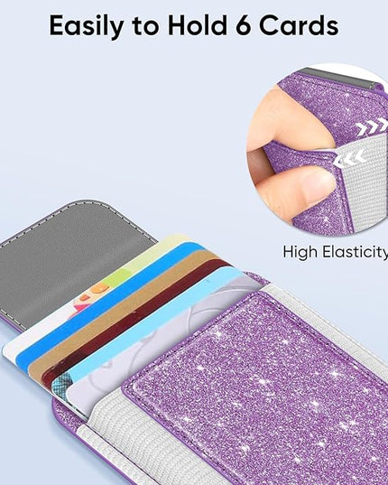 FINPAC MagSafe Wallet, Magnetic Card Wallet Holder for iPhone 17/16/15/14/13/12 Series, Safe RFID Blocking Slim Leather 6 Card Holder for Women Men