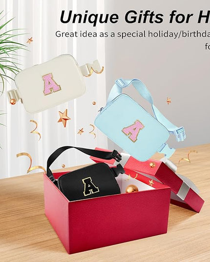 Uygafly Birthday Gifts for 6 7 8 9 10 11 12 13 Year Old Girls,Belt Bag for Women Girls Fanny Pack Crossbody Bags for Kids,Fashion Waist Packs Cute Teen Trendy Stuff Travel Essentials | Blue,B