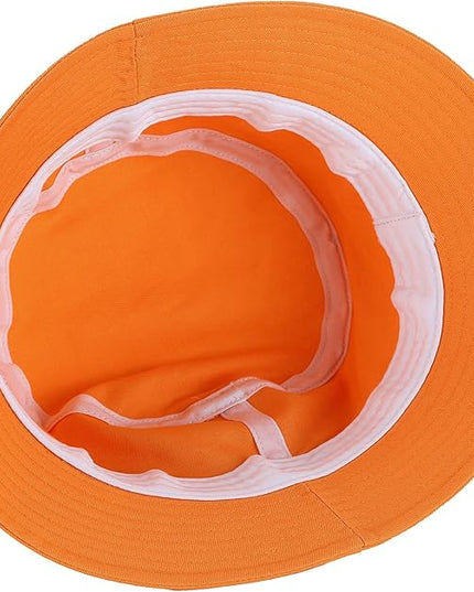 Umeepar Unisex Cotton Packable Bucket Hat Sun Hat Plain Colors for Men Women