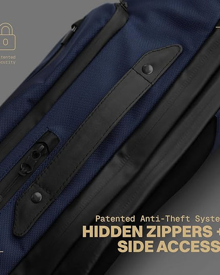The Frenchie Co. - Work/Travel Speed Backpack - Expandable 23 to 30 liters - Laptop compartment with anti-theft magnetic closure - Ballistic nylon durable construction