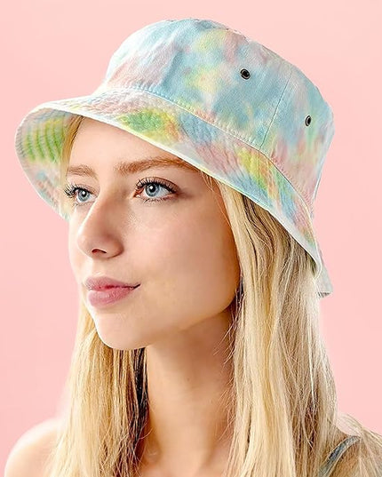 The Hat Depot Bucket Hat - Unisex 100% Cotton & Denim UPF 50 Packable Summer Travel Beach Sun Hat