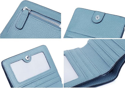 AINIMOER Small Leather Wallet for Women, Ladies Credit Card Holder RFID Blocking Women's Mini Bifold Pocket Purse