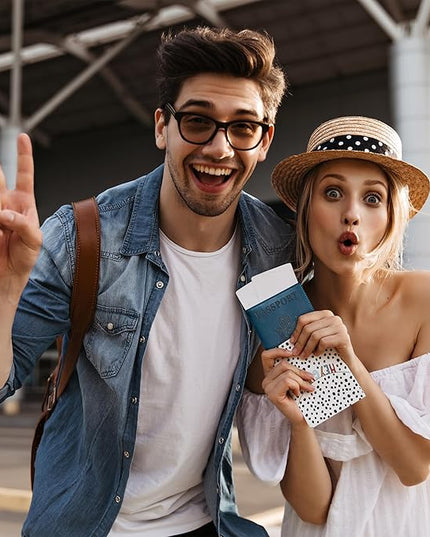 HIFA Leather Passport Holder, Handmade Passport Cover with Card and Ticket Slot - Genuine Leather, Elegant Design, Easy Access - Passport Case, Passport Wallet, Passport Holder