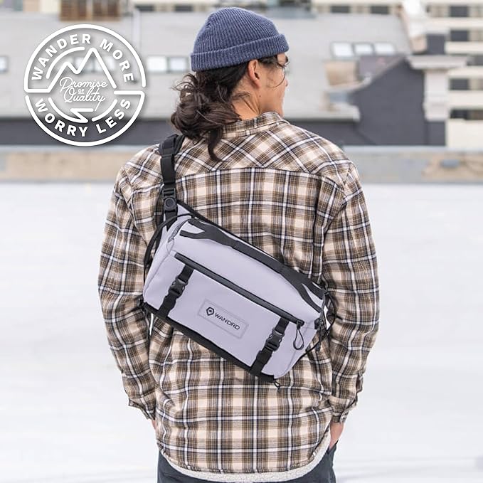 WANDRD ROGUE V1 9L Sling: Compact Camera Sling and Crossbody Bag with Fast Access, 3-Way Carry– Lightweight Everyday Bag Great for Travel, Photography, and Daily Use (Uyuni Purple)