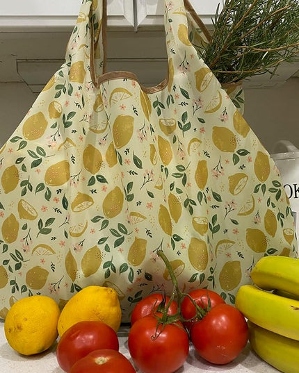 allydrew Large Foldable Tote Nylon Reusable Grocery Bags