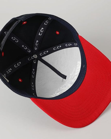 MIRMARU Two-Tone Vintage Canvas Trucker Hats for Men & Women, Adjustable Size Baseball Caps with Trendy Embroidered Design