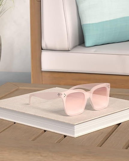 Vintage Women Oversized Sunglasses Designer Luxury Square Sun Glasses UV400 Protection Flat Lens