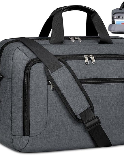 Dakuly Laptop Bag 17.3 Inch Laptop Briefcase Large Waterproof Laptop Case for Men Women Business Office Work Computer Bag 17 Inch Adjustable Shoulder Messenger Bag, Grey