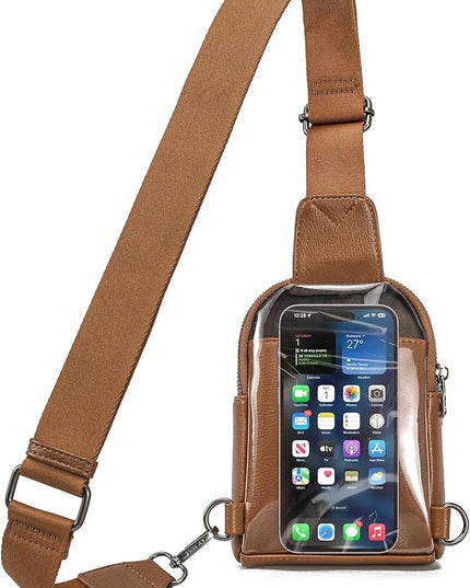 INICAT Sling Bag for Women Touchscreen Small Crossbody Cell Phone Purse Fanny Pack