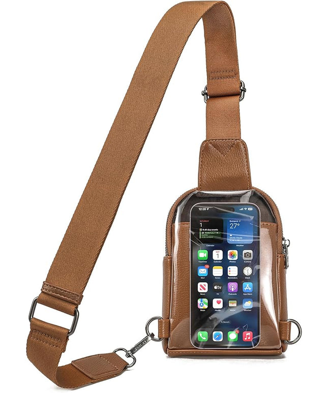 INICAT Sling Bag for Women Touchscreen Small Crossbody Cell Phone Purse Fanny Pack