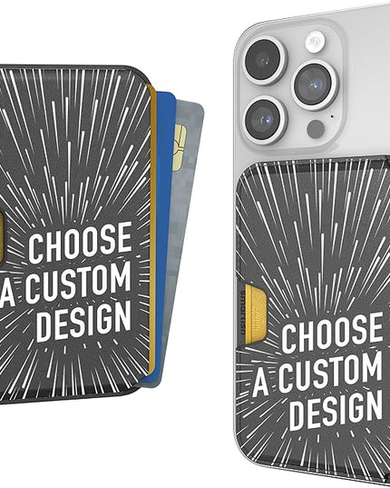 Smartish Wallet for MagSafe iPhones - Side Hustle - Vegan Leather Slim Detachable Magnetic Card Holder for Apple iPhone 17/16/15/14/13/12/13/12 Models - Custom Prints