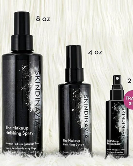 Skindinavia The Makeup Finishing Spray, Classic Makeup Setting Spray, All-Day Wear, Long-Lasting Up to 16+ Hours, Heat-Resistant & Waterproof, Cooling Fine Mist, 8.0 Oz