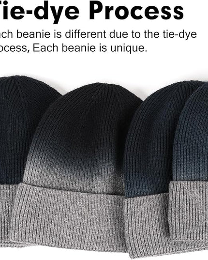 Wmcaps Winter Beanie for Men Women, Fleece Lined Beanie Soft Warm Knit Hat Ski Stocking Cuffed Cap