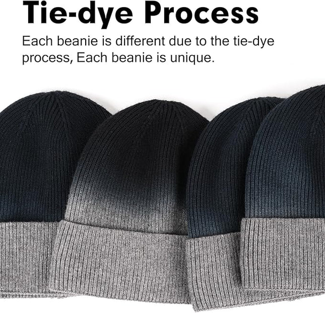 Wmcaps Winter Beanie for Men Women, Fleece Lined Beanie Soft Warm Knit Hat Ski Stocking Cuffed Cap