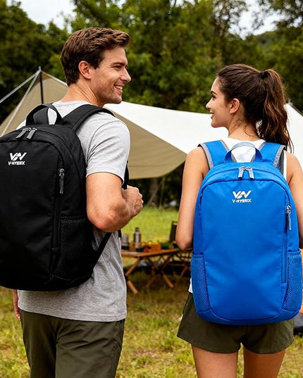 30L Commuter Backpack, Lightweight Laptop Camping Casual Daypacks, Waterproof Gym Travel School Bag Basic Backpack for Men Women-Blue