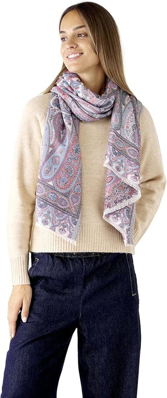 Scarf for Women Spanish Design Elegant Long Shawl Scarves for Summer Fall