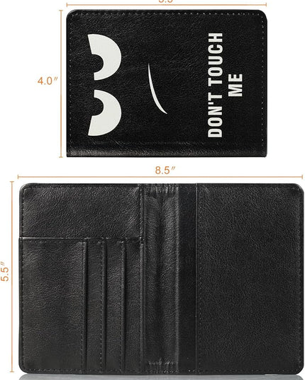 Passport Holder Cover Case PU Leather RFID Blocking Card Pockets Holder Cute Luggage Magnetic Wallet Passport Holder Case for travel Women Men, Don't Touch