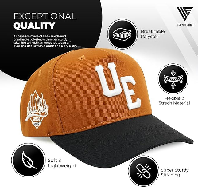 Urban Effort Vintage Trucker hat - for Men Women Baseball Hat - Trendy Sports Snapback Closure for Your Style & Outdoors