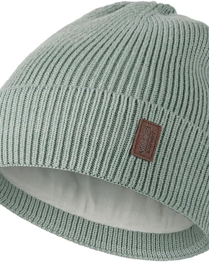 Wmcaps Winter Beanie for Men Women, Fleece Lined Beanie Soft Warm Knit Hat Ski Stocking Cuffed Cap