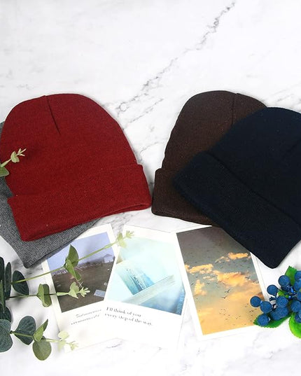 LYDTICK 25 Pack Winter Beanie Hats Bulk for Men Women, Wholesale Knit Beanies Cold Weather Skull Caps