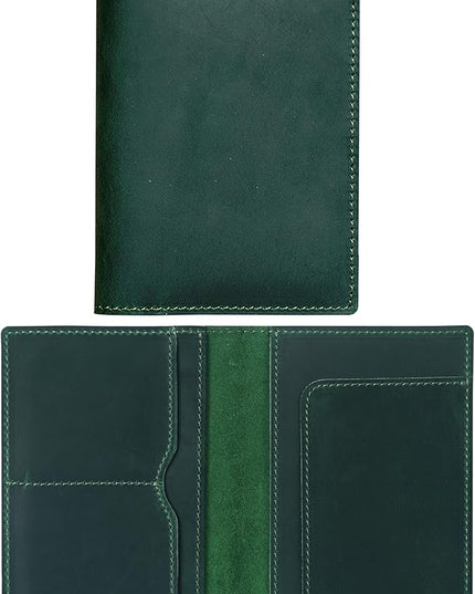 HIFA Leather Passport Holder, Handmade Passport Cover with Card and Ticket Slot - Genuine Leather, Elegant Design, Easy Access - Passport Case, Passport Wallet, Passport Holder