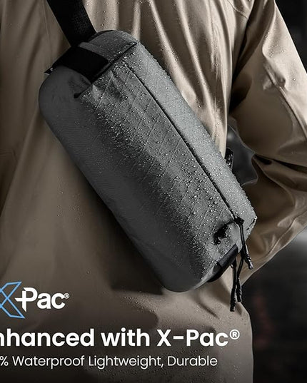 tomtoc Compact EDC Sling Bag 3L-10L, Minimalist Crossbody Bag Chest Shoulder Pack for Men Women, X-pac/Recycled Polyester