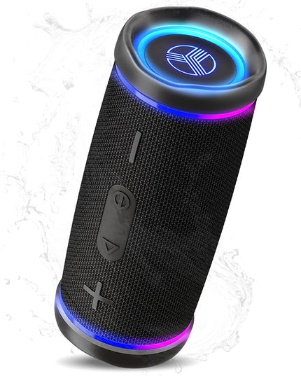 TREBLAB HD77 Bluetooth Speaker, 30W Portable Wireless Speaker with 360° Stereo Sound & Deep Bass, IPX7 Waterproof Outdoor Bluetooth Speaker, 20H Battery, TWS Pairing for Home, Beach, Pool, Camping