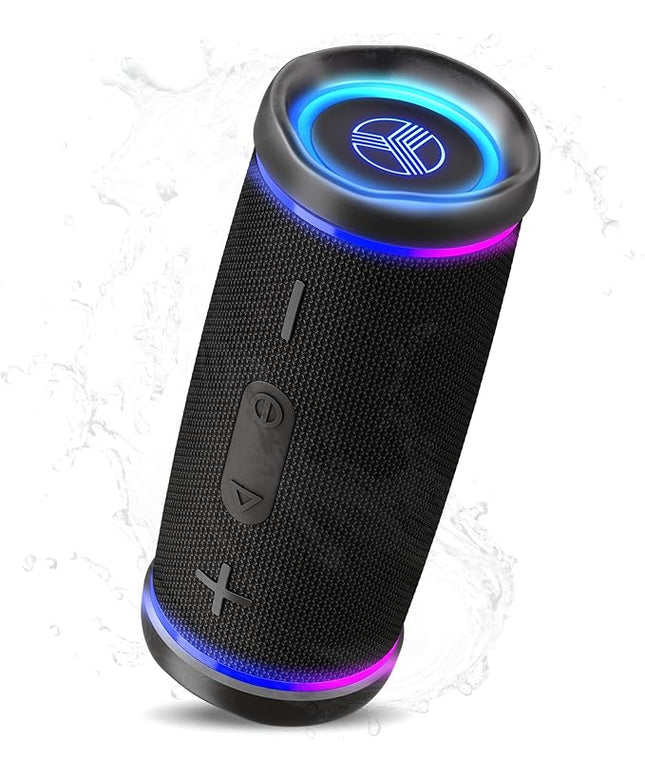 TREBLAB HD77 Bluetooth Speaker, 30W Portable Wireless Speaker with 360° Stereo Sound & Deep Bass, IPX7 Waterproof Outdoor Bluetooth Speaker, 20H Battery, TWS Pairing for Home, Beach, Pool, Camping