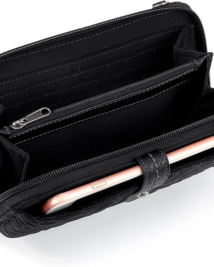 Sakroots Artist Circle Smartphone Crossbody in Coated Canvas, Detachable Wristlet Strap