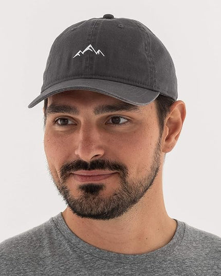 Outdoor Cap -Adult Mountain Dad Hat-Unstructured Soft Cotton
