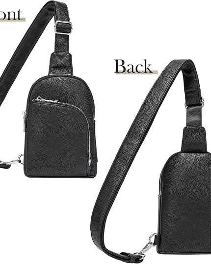 INICAT RFID Blocking Sling Bag Anti Theft Crossbody Bags Women Valentine's Day Gifts Travel Purses Vegan Leather