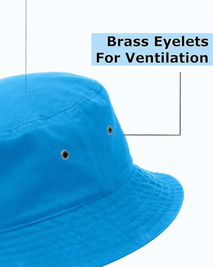 Utmost Bucket Hat 100% Cotton & Denim Lightweight Packable Outdoor Summer Beach Fishing Sun Hat
