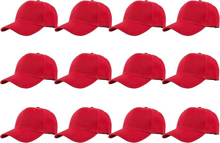 Gelante Plain Blank Baseball Caps Adjustable Back Strap Wholesale LOT 12 PC'S