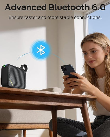 Monster S360 Portable Bluetooth Speaker, IPX7 Waterproof, Bluetooth 6.0, 20H Playtime, Powerful Stereo Sound, Support TF Card, Clear Hands-Free Calling Speaker for Home, Outdoors and Travel