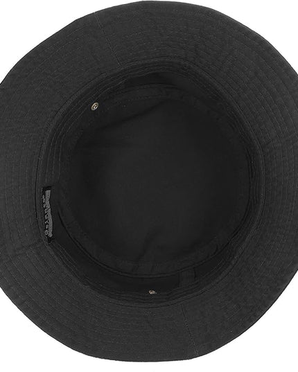 Gelante Solid Color 100% Cotton Bucket Hat for Women and Men Packable Travel Summer Beach Hat