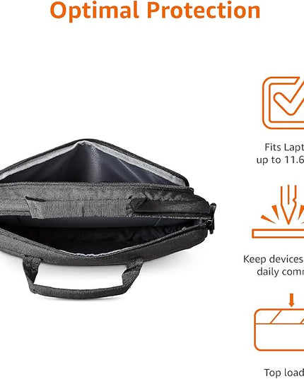 Amazon Basics Laptop Carrying Case Shoulder Strap, 10-pack, 11.6 inch, Black