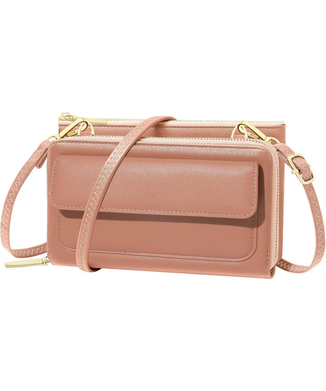 KUKOO Small Crossbody Bag Cell Phone Purse Wallet with Credit Card Slots for Women